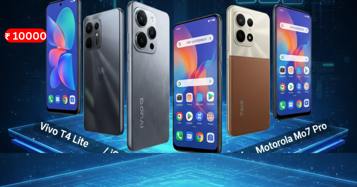 ₹10,000 के अंदर टॉप 5 बेस्ट 5G स्मार्टफोन्स (दिसंबर 2025) – पूरी जानकारी